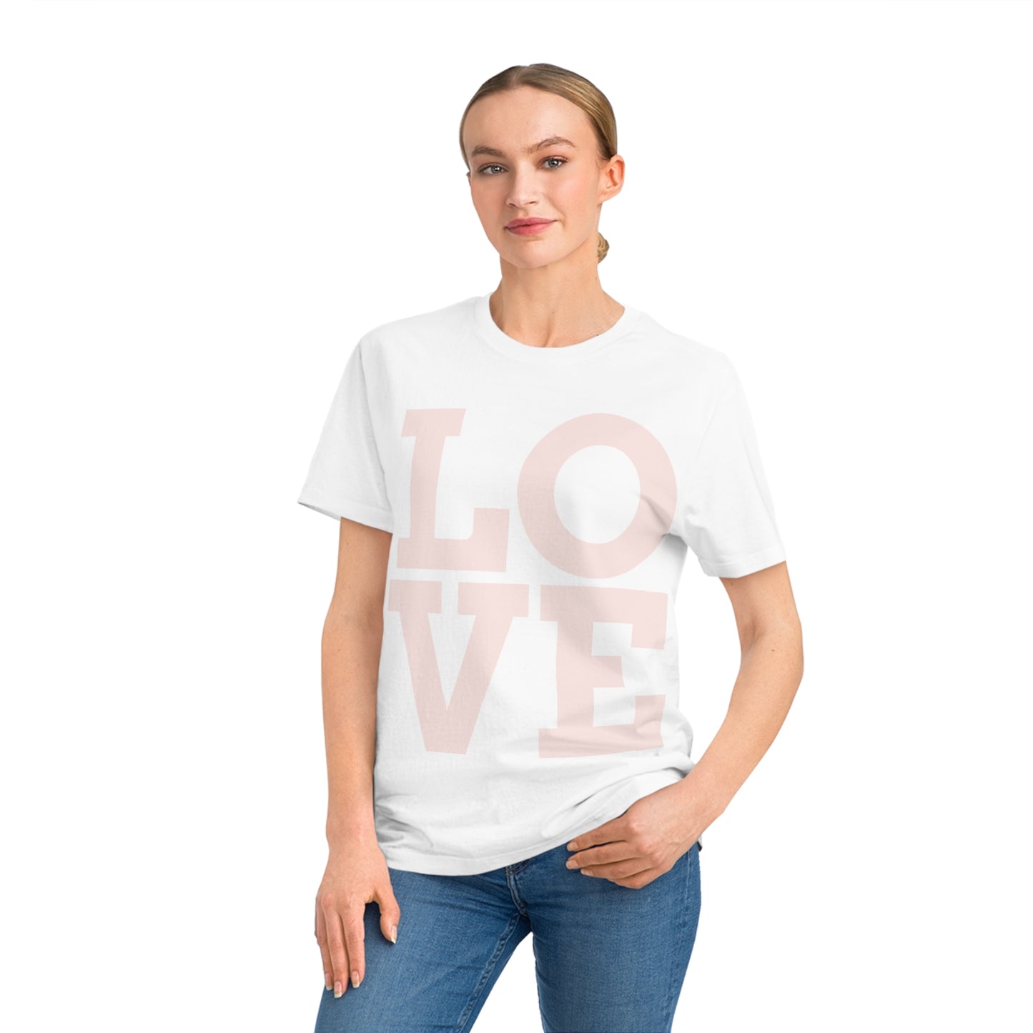 Camiseta Unisex Estilo Rocker – Diseño Minimalista ‘LOVE’ con Algodón Orgánico