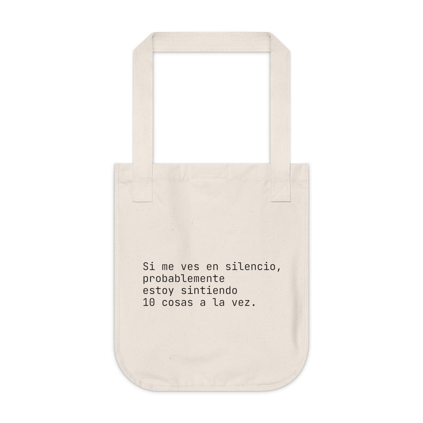 Organic Tote Bag - Inspiring Conscience, Growing Human - Eco-Friendly